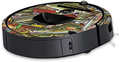 עור אדיסקינס תואם לאירובוט Roomba i7 vacuum vacuum - פאזל דגים | כיסוי עטיפת מדבקות ויניל מגן, עמיד וייחודי